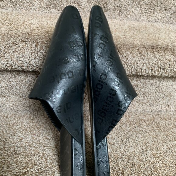 Balenciaga Men\'s Black Smooth Napa Monogram Cosy Lux Mule . main image 4